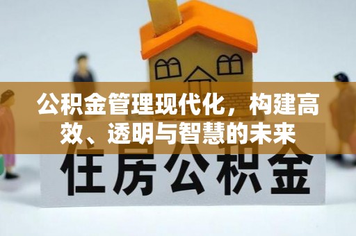 防城港公积金管理现代化，构建高效、透明与智慧的未来