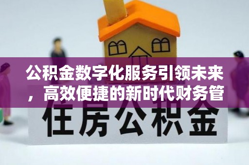 防城港公积金数字化服务引领未来，高效便捷的新时代财务管理