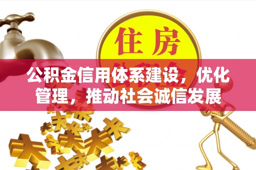 防城港公积金信用体系建设，优化管理，推动社会诚信发展