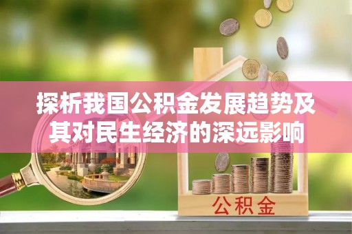 防城港探析我国公积金发展趋势及其对民生经济的深远影响