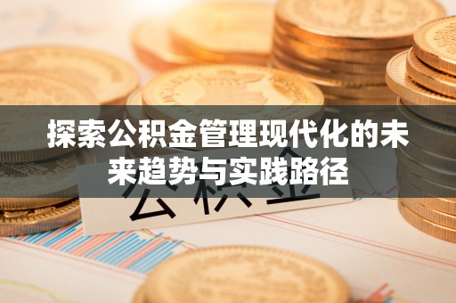防城港探索公积金管理现代化的未来趋势与实践路径