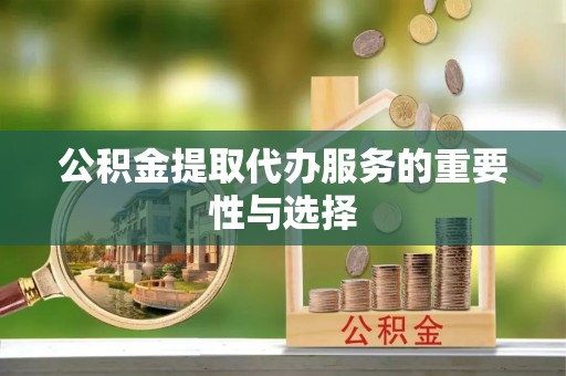 防城港公积金提取代办服务的重要性与选择